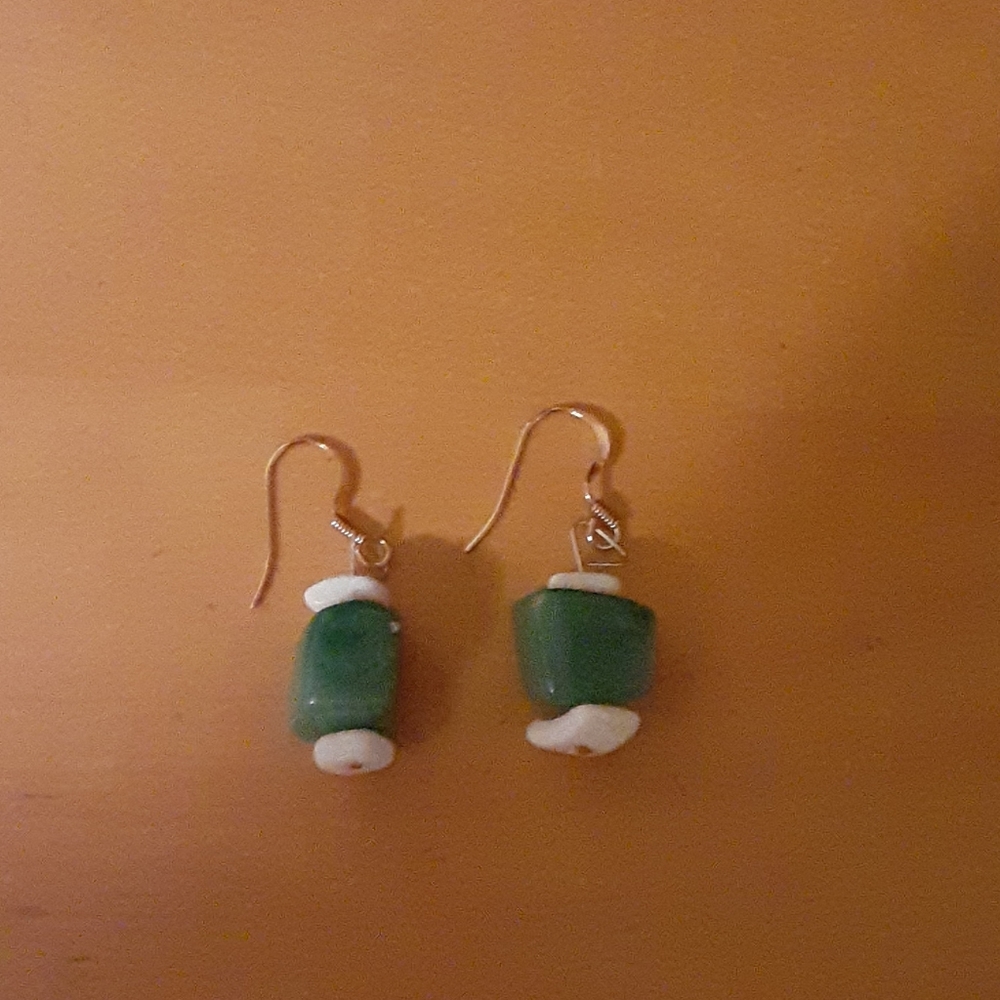 Jade Pierced Earings